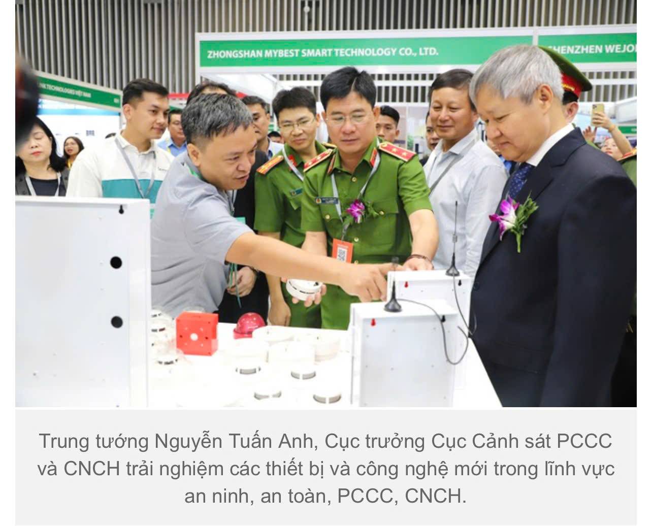 thiết bị báo cháy FireSmart tại hội chợ triển lãm Secutech 2024 về hệ thống PCCC và an ninh an toàn