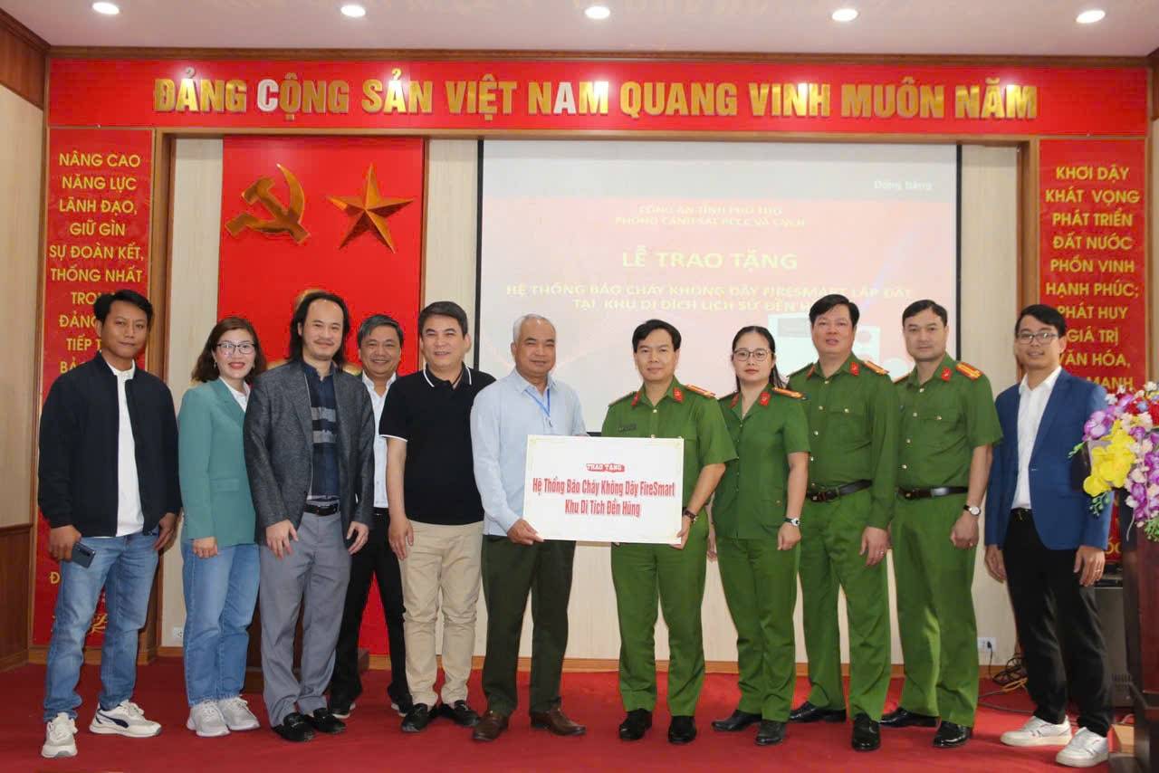 lắp đặt hệ thống báo cháy không dây tại di tích lịch sử Đền Hùng