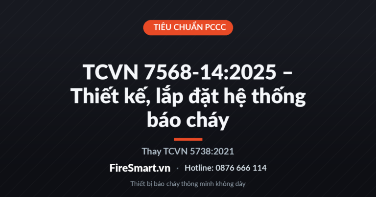 TCVN 7568-14:2025 – Thiết kế, lắp đặt hệ thống báo cháy